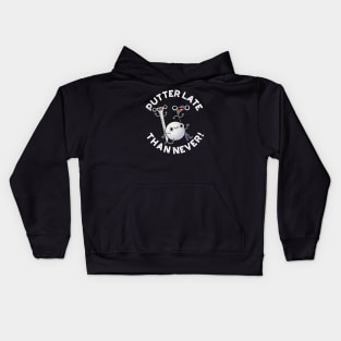 Putter Later Than Never Funny Golf Pun Kids Hoodie